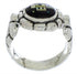 Native American Design Multicolor Sterling Silver Ring Size 7 WX39704